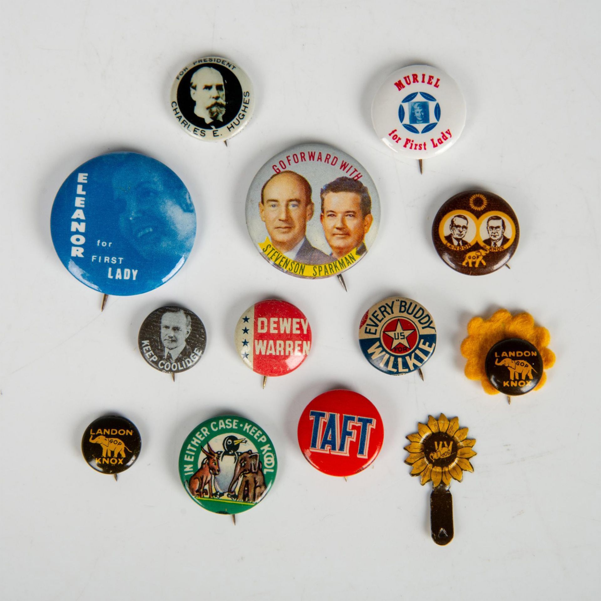 Set of 1910s-1950s Political Campaigns Buttons