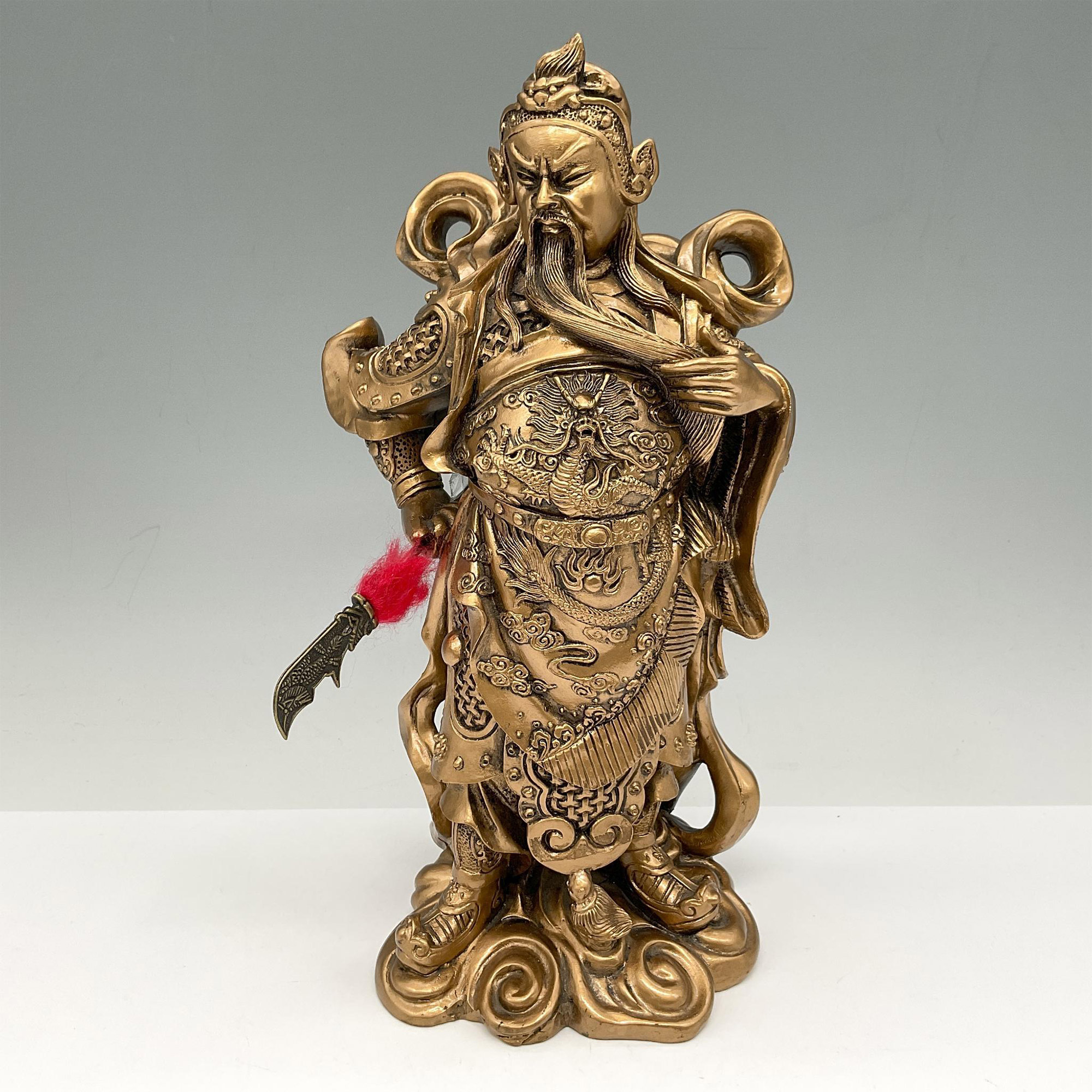 Guan Yu Wooden Statuette