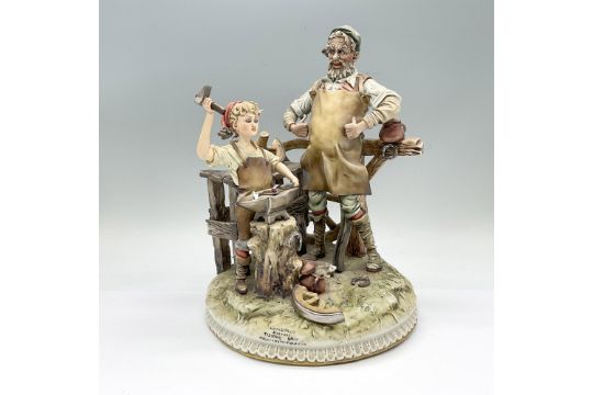 Tiziano Galli Porcelain Figurine, Blacksmith - Image 1 of 6