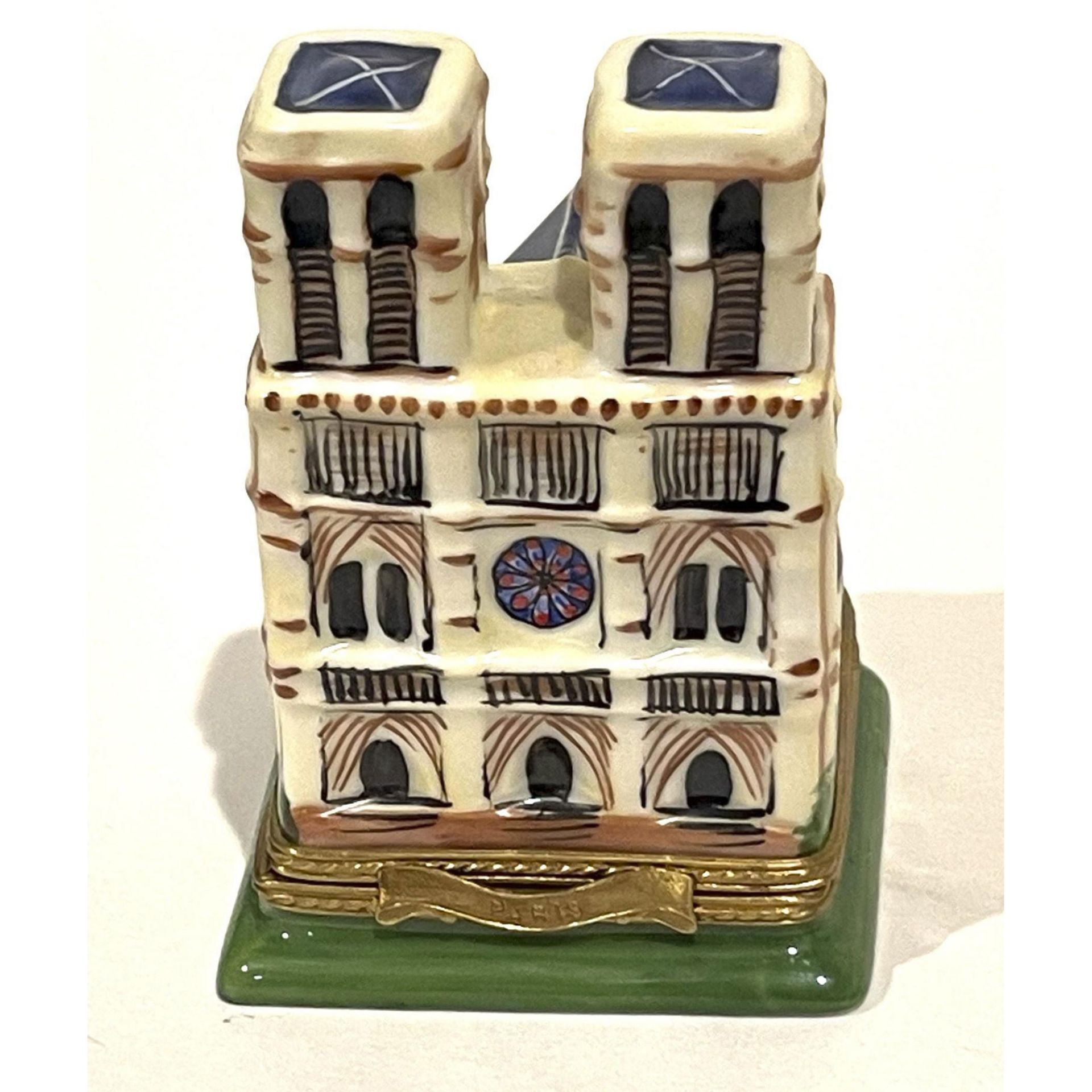 Limoges Keepsake Box, Notre Dame Cathedral with Quasimodo - Bild 2 aus 6