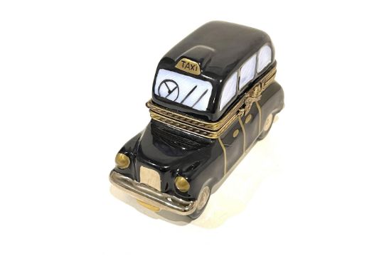 Limited Edition Limoges France Keepsake Box, London Taxi Cab - Image 3 of 5