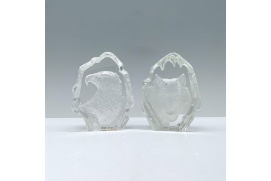 2pc Fifth Avenue Crystal Paperweights - Image 1 of 3