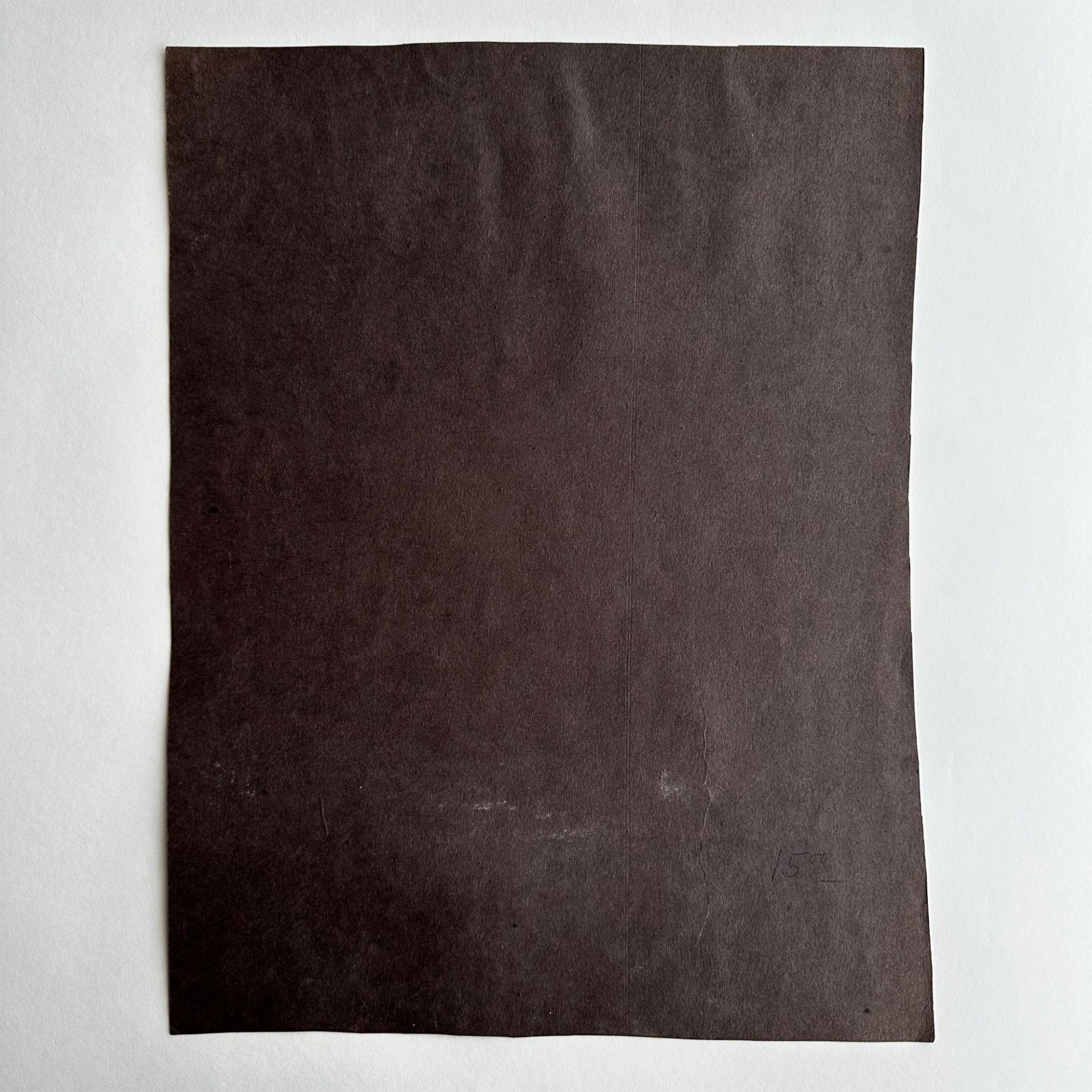 Original Graphite & Chalk on Brown Laid Paper, Signed - Bild 4 aus 4