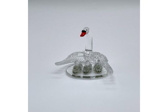 Swarovski Crystal Figurine, Swan Family - Bild 1 aus 3