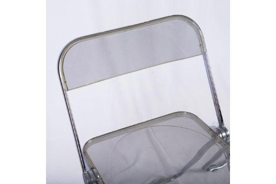 Set of 2 Original Plia Model Polypropylene & Chrome Chairs - Bild 3 aus 8