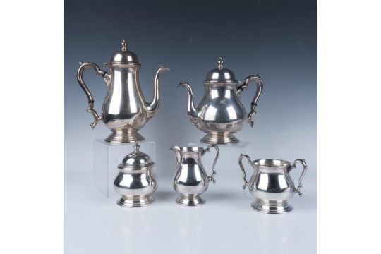 5pc International Kenilworth Sterling Silver Tea Coffee Set - Image 1 of 12