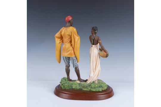 Thomas Blackshear Ebony Visions Figure, Catching the Eye - Image 3 of 7