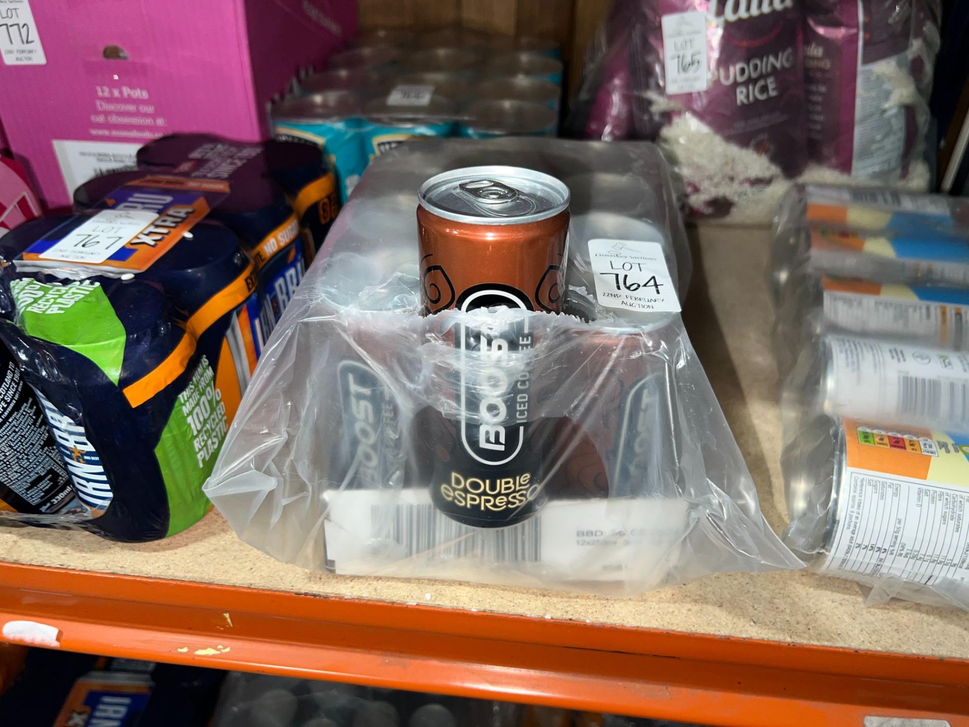 PACK OF BOOST DOUBLE ESPRESSO ICE COFFEE CANS