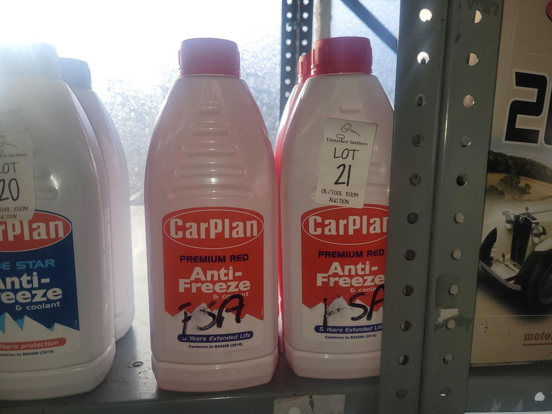 4x CARPLAN PREMIUM RED ANTI-FREEZE & COOLANT 1L