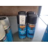 4x HYCOTE EXTREME HEAT BLACK SPRAYPAINT 400ML