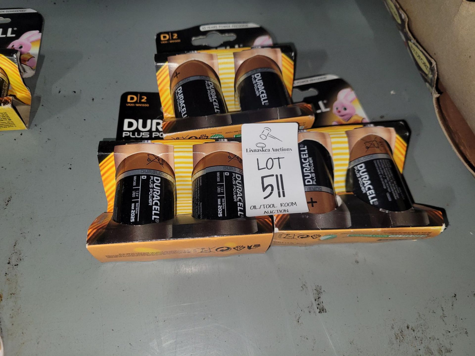 3X 2PC DURACELL D BATTERY