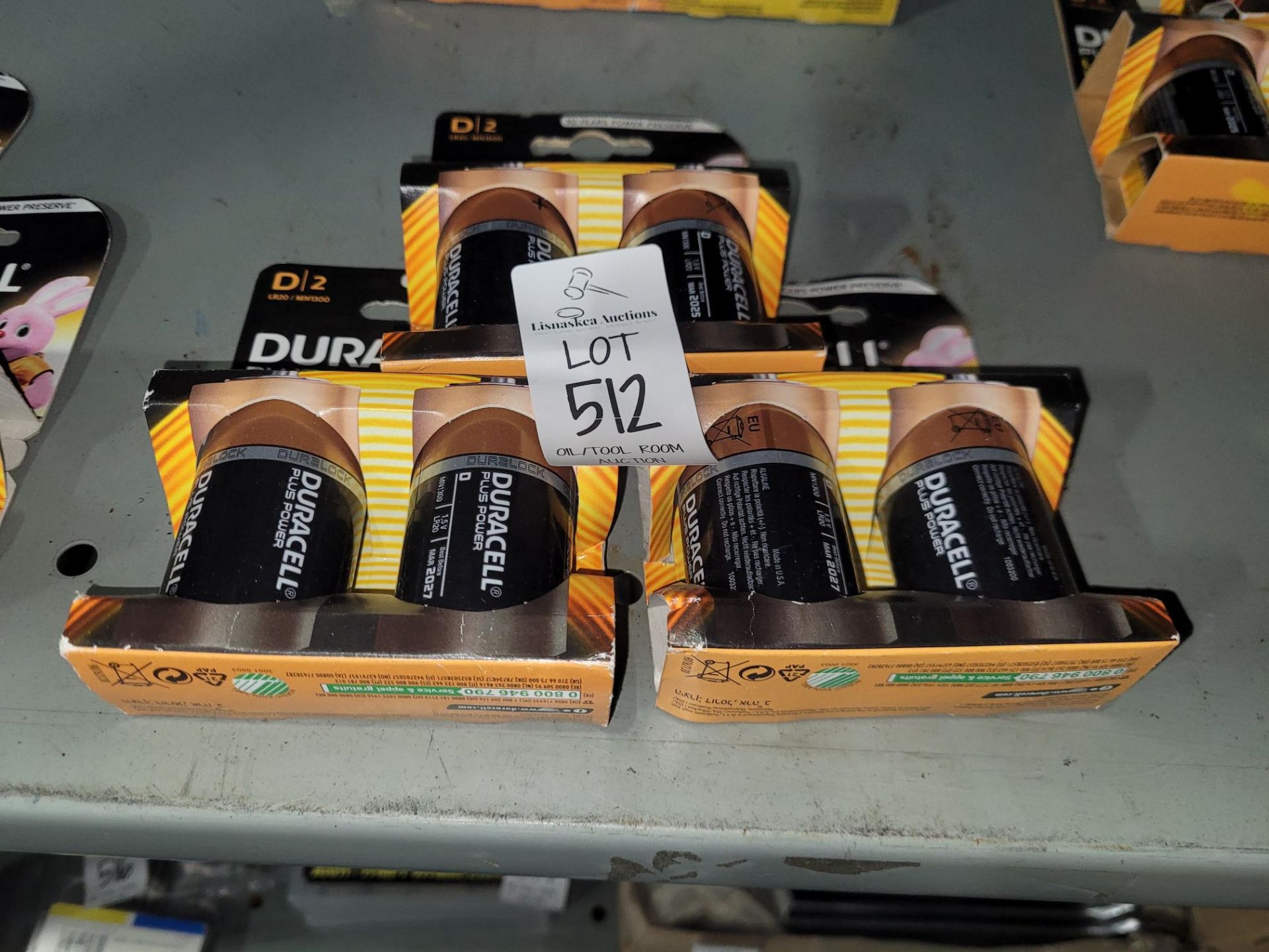 3X 2PC DURACELL D BATTERY