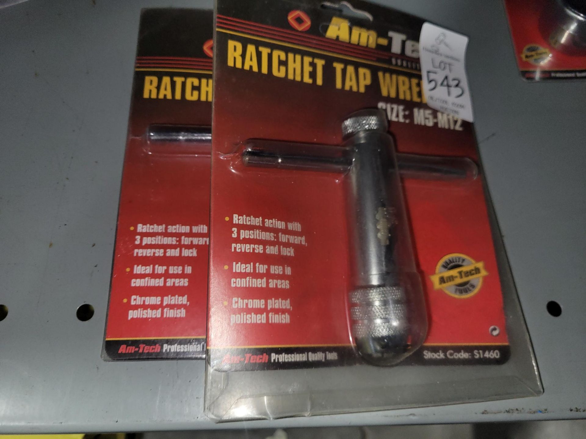 2x RATCHET TAP WRENCH M5-M12 (NEW)