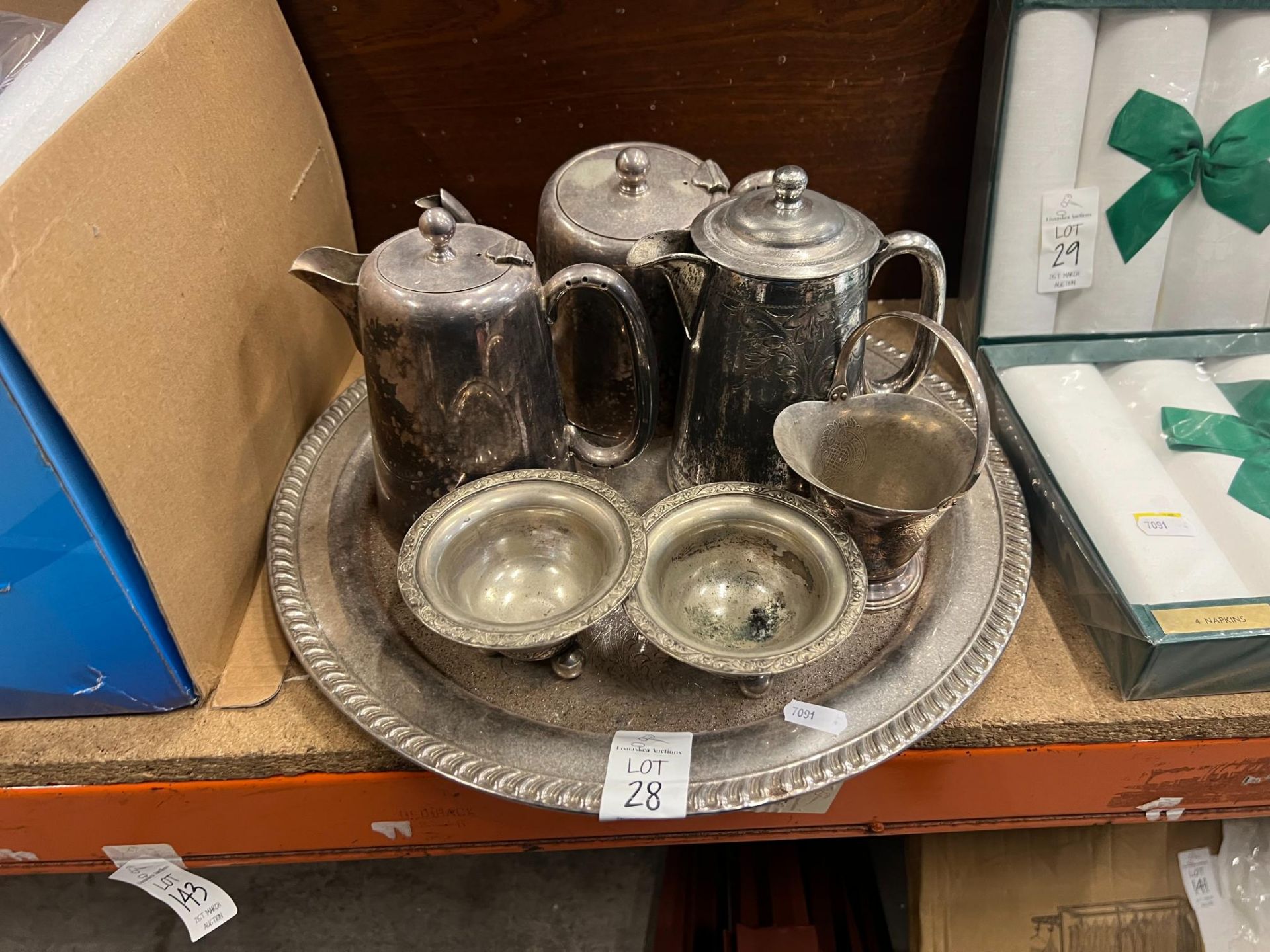 SILVER PLATED TEA/COFFEE SET