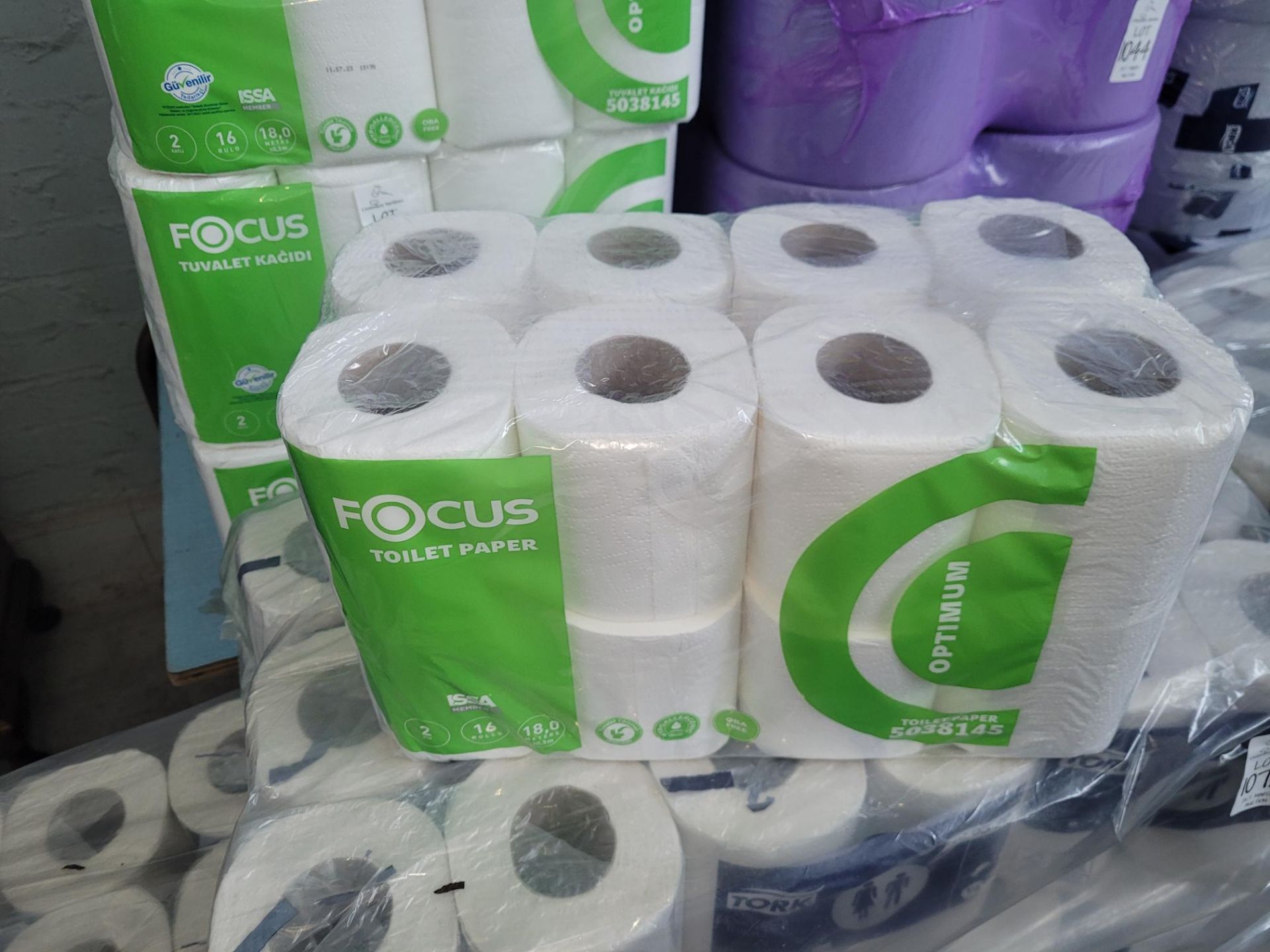 16 ROLLS OF FOCUS TOILET PAPER (NEW)