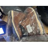 PAIR OF BROWN ARRIGO BELLO BOOTS (SIZE 44) (NEW)