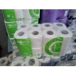 16 ROLLS OF FOCUS TOILET PAPER (NEW)