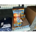 4x PACKS OF 6 330ML S.PELLEGRINO TANGERINE & STRAWBERRY (BBE 05/2023)