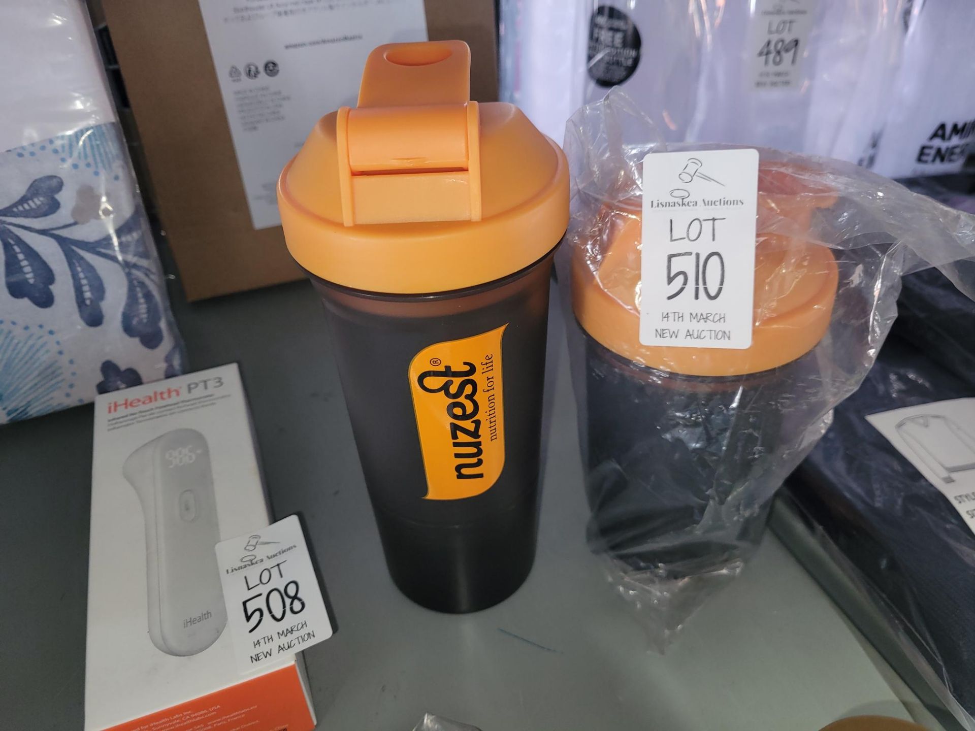 2 PROTEIN SHAKERS WITH UNDER STORAGE (NEW)