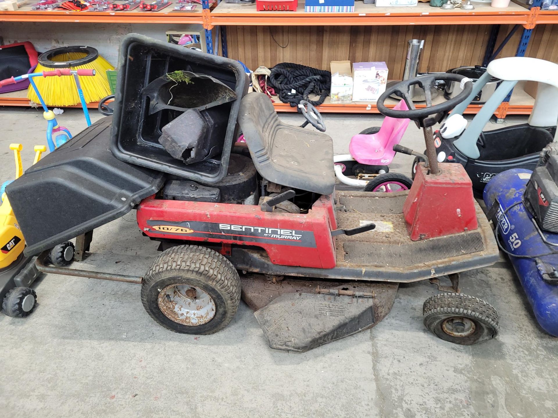 SENTINEL RIDE ON PETROL LAWN MOWER