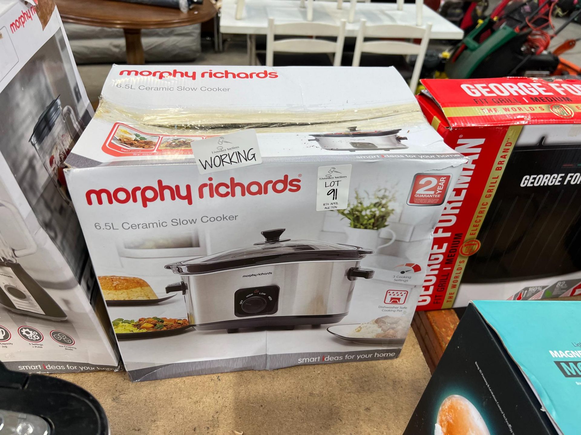 MORPHY RICHARDS 6.5L CERAMIC SLOW COOKER (WORKING)