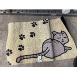 CAT PAW PRINT FLOOR MAT (NEW)