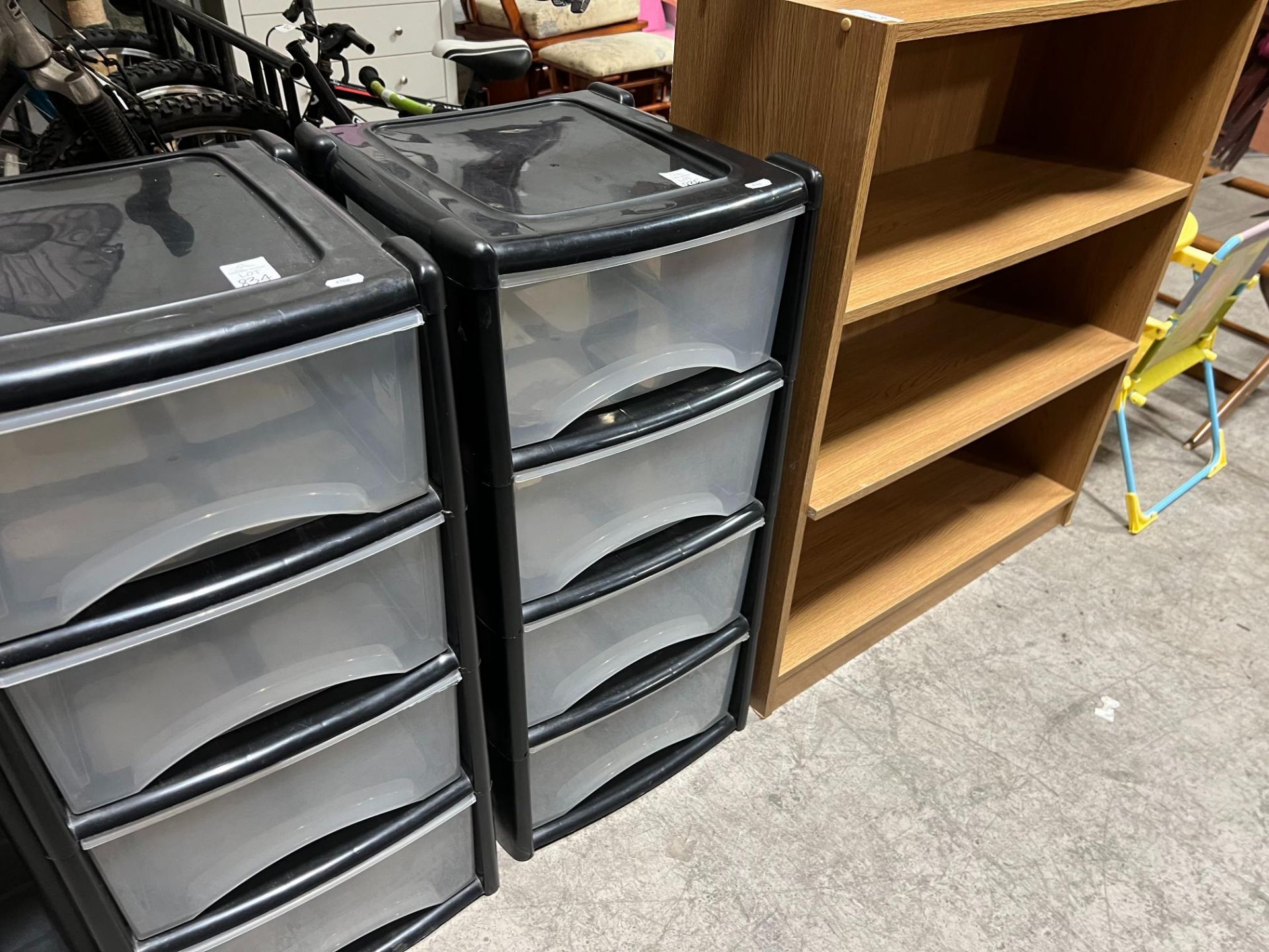 4 DRAWER PLASTIC STORAGE UNIT