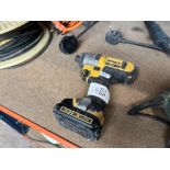 DEWALT 10.8V DRILL AND BATTERY (NO CHARGER )