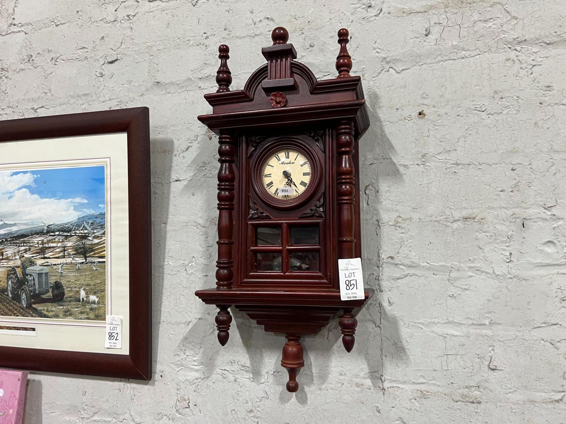 AVALON MAHOGANY WALL CLOCK