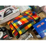 HOMEWIT COLOURFUL CHECKED PICNIC BLANKET