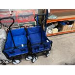 BLUE COLLAPSABLE WAGON CART (NEW)