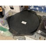 FLAT CAST IRON PAN W/ 2X HANDLES