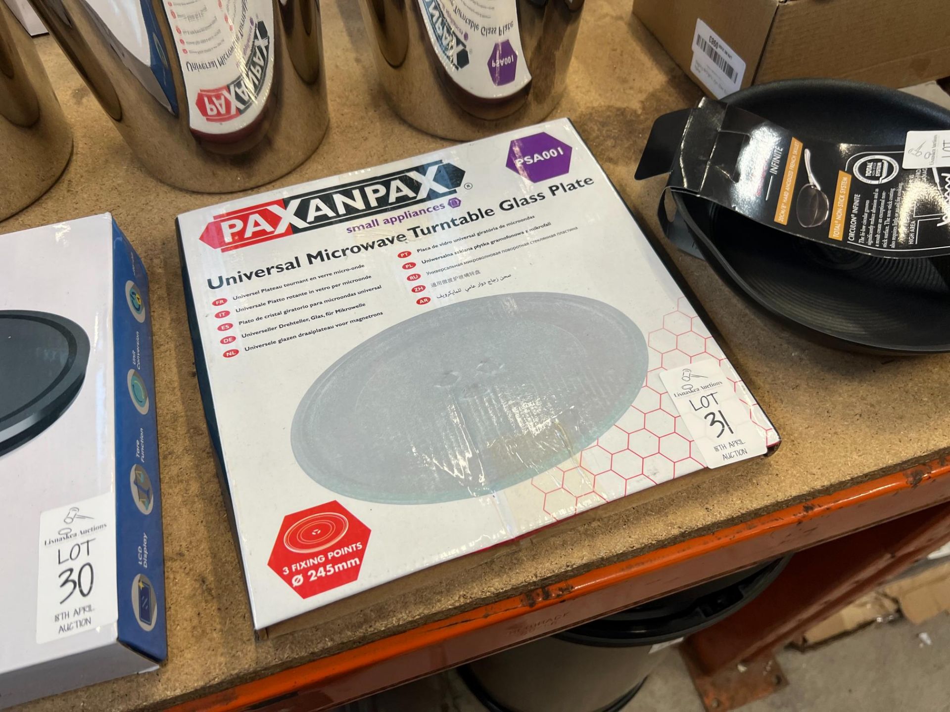 PAXANPAX UNIVERSAL MICROWAVE TURNTABLE GLASS PLATE