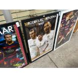 FRAMED RODRIGUEZ, BENZEMA & BALE REAL MADRID FOOTBALL POSTER