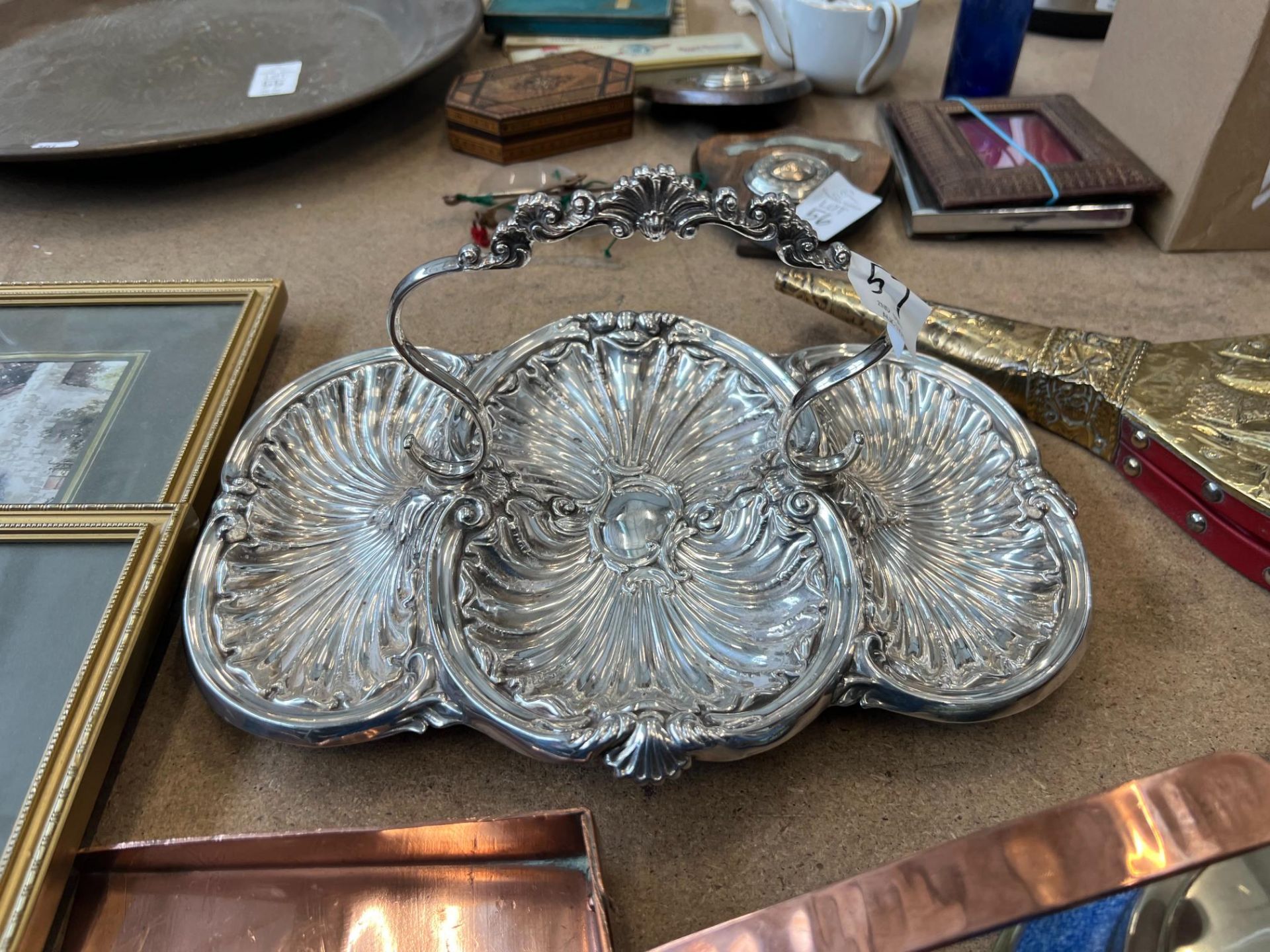 SILVER PLATED SERVING TRAY