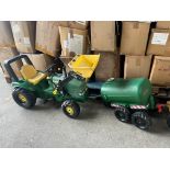 JOHN DEERE PEDAL TRACTOR WITH TANKER