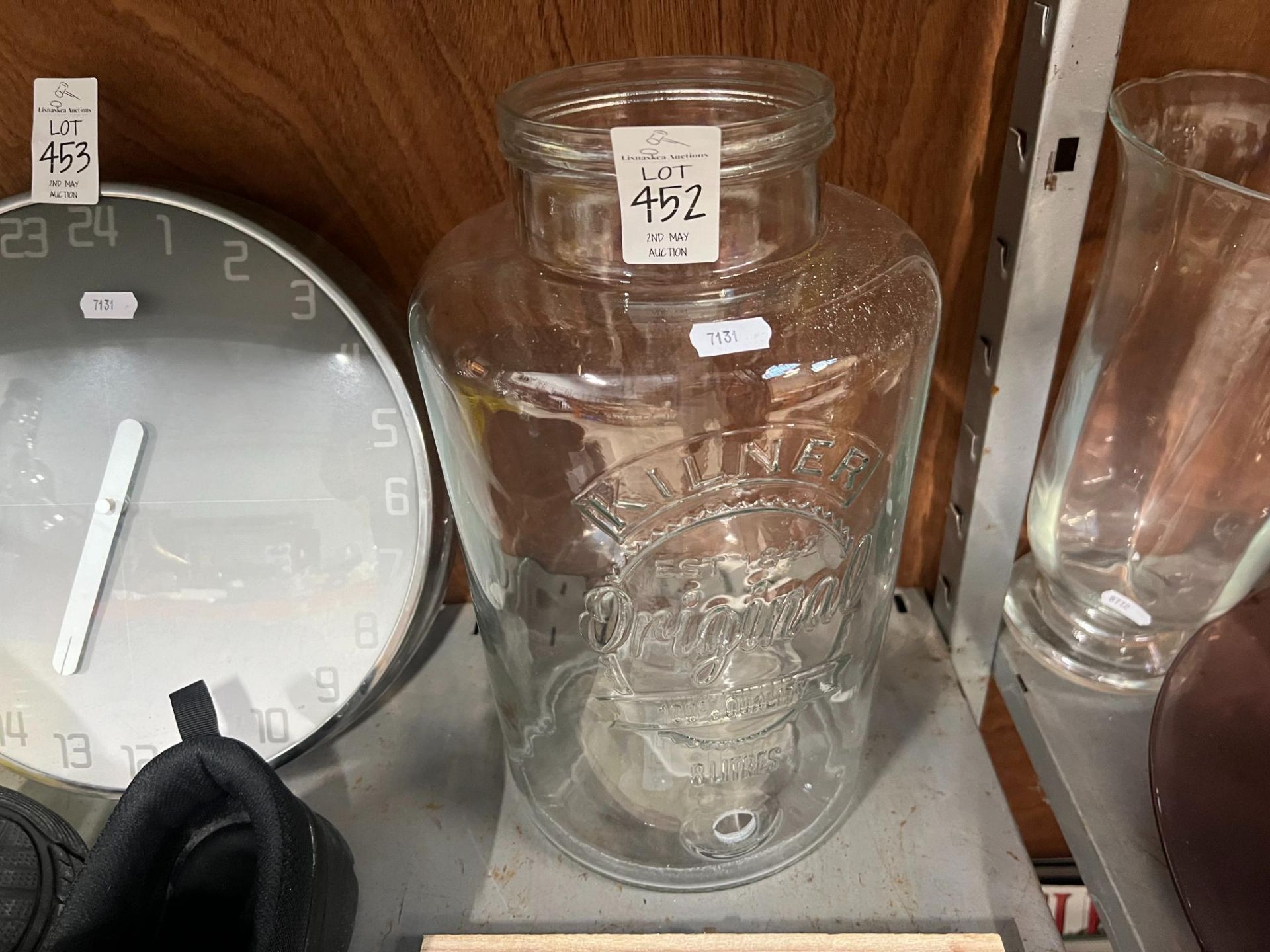 KILNER 8L GLASS JAR (NO DISPENSER TAP)