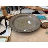 LARGE ANTIQUE COPPER CHARGER PLATE