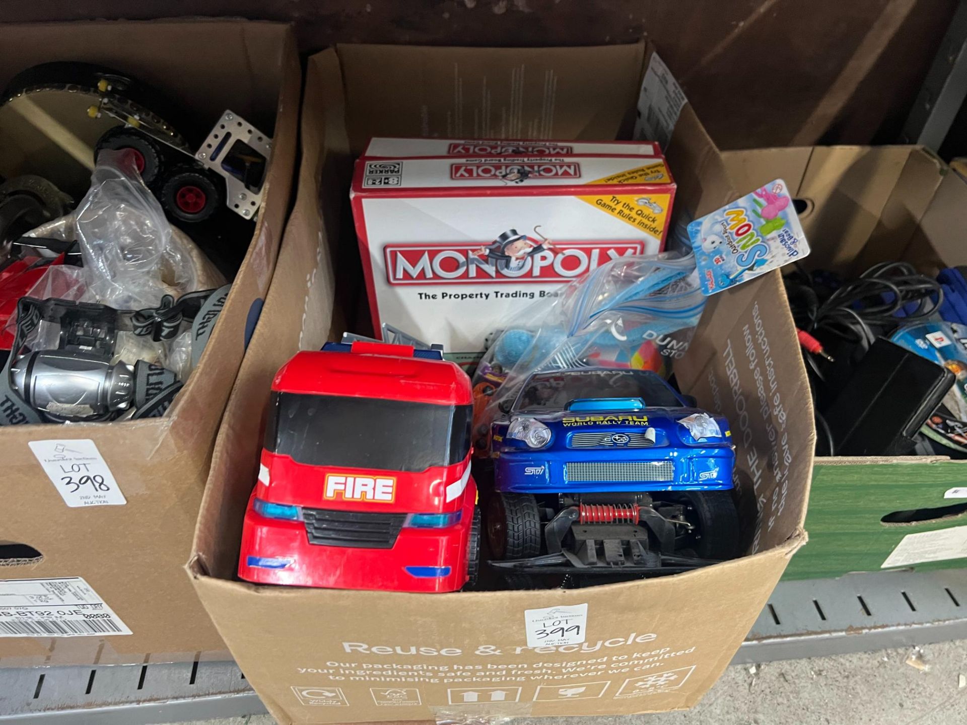 BOX OF ASSORTED KIDS TOYS