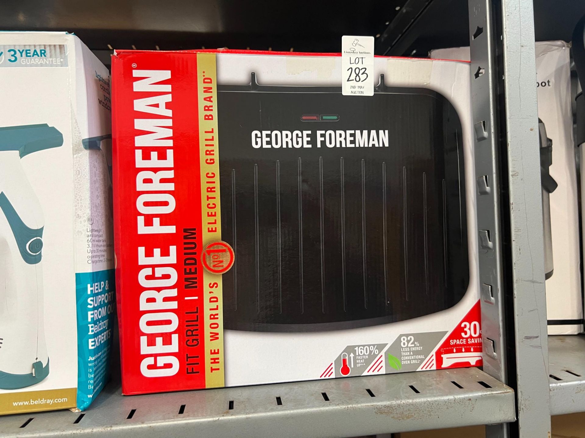 GEORGE FOREMAN MEDIUM FIT GRILL (WORKING)