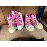 2 PAIRS OF PINK GIRLS BOOTS SIZE 11