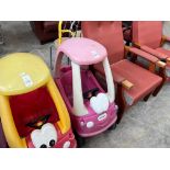 LITTLE TIKES PINK & WHITE RIDE ON CAR