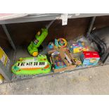 FULL SHELF OF ASSORTED KIDS TOYS (BUYER MUST TAKE ALL)