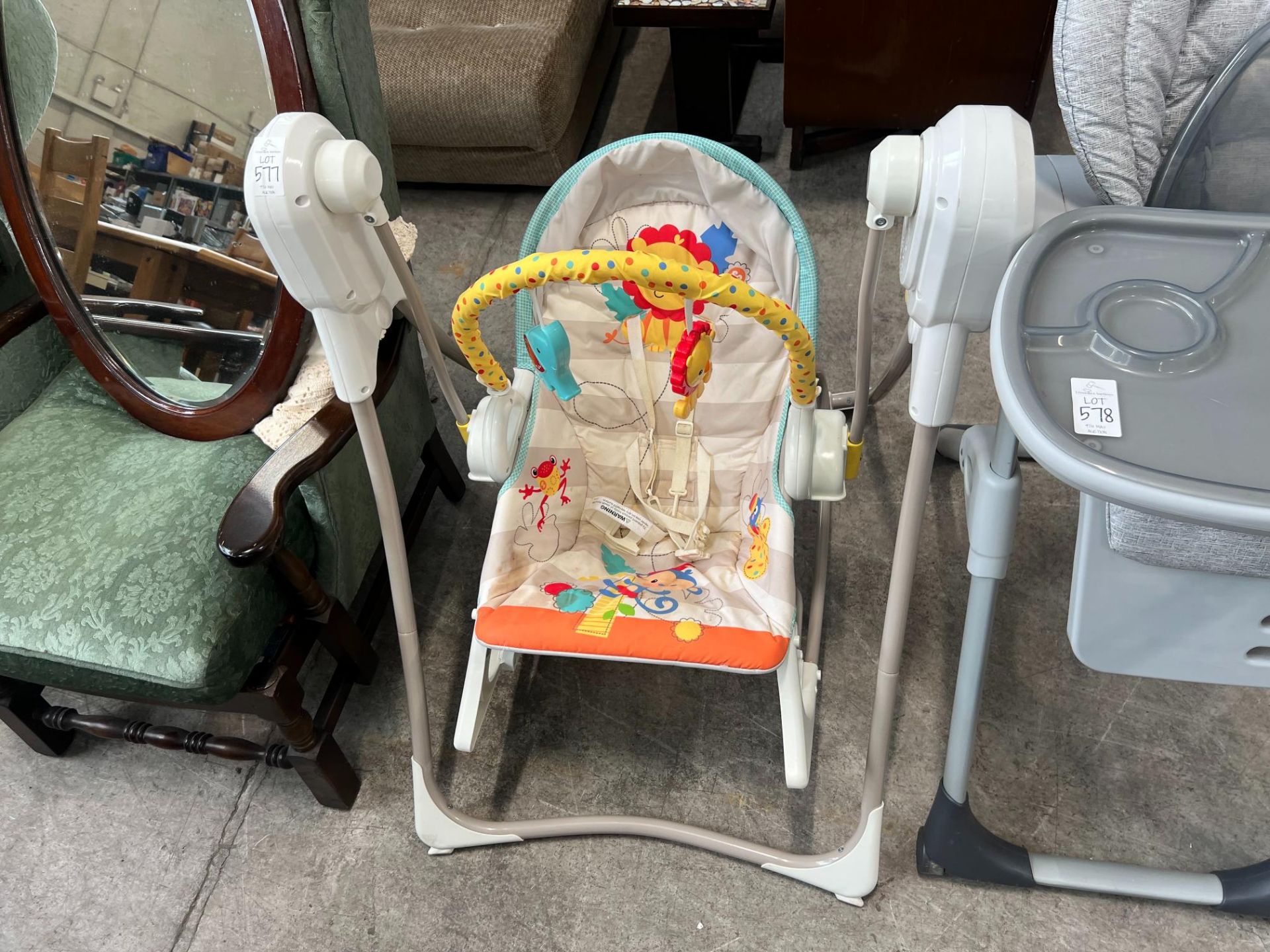 FISHER PRICE 3 IN 1 SWING ROCKER BFH06 (WORKING)