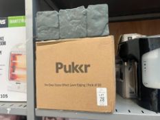 BOX OF PUKKR 5M GREY STONE EFFECT LAWN EDGING (NEW)