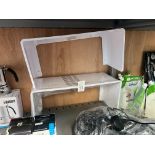 2X PLASTIC WALL HANGING SHELVES (NEW)