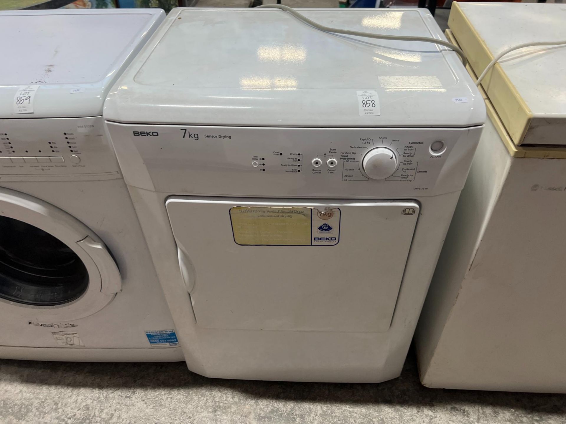 BEKO 7KG SENSOR DRYER (WORKING)