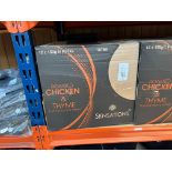 BOX OF 12 X 150G PACKETS OF WALKERS SENSATIONS ROASTED CHICKEN & THYME CRISPS 15/6/30