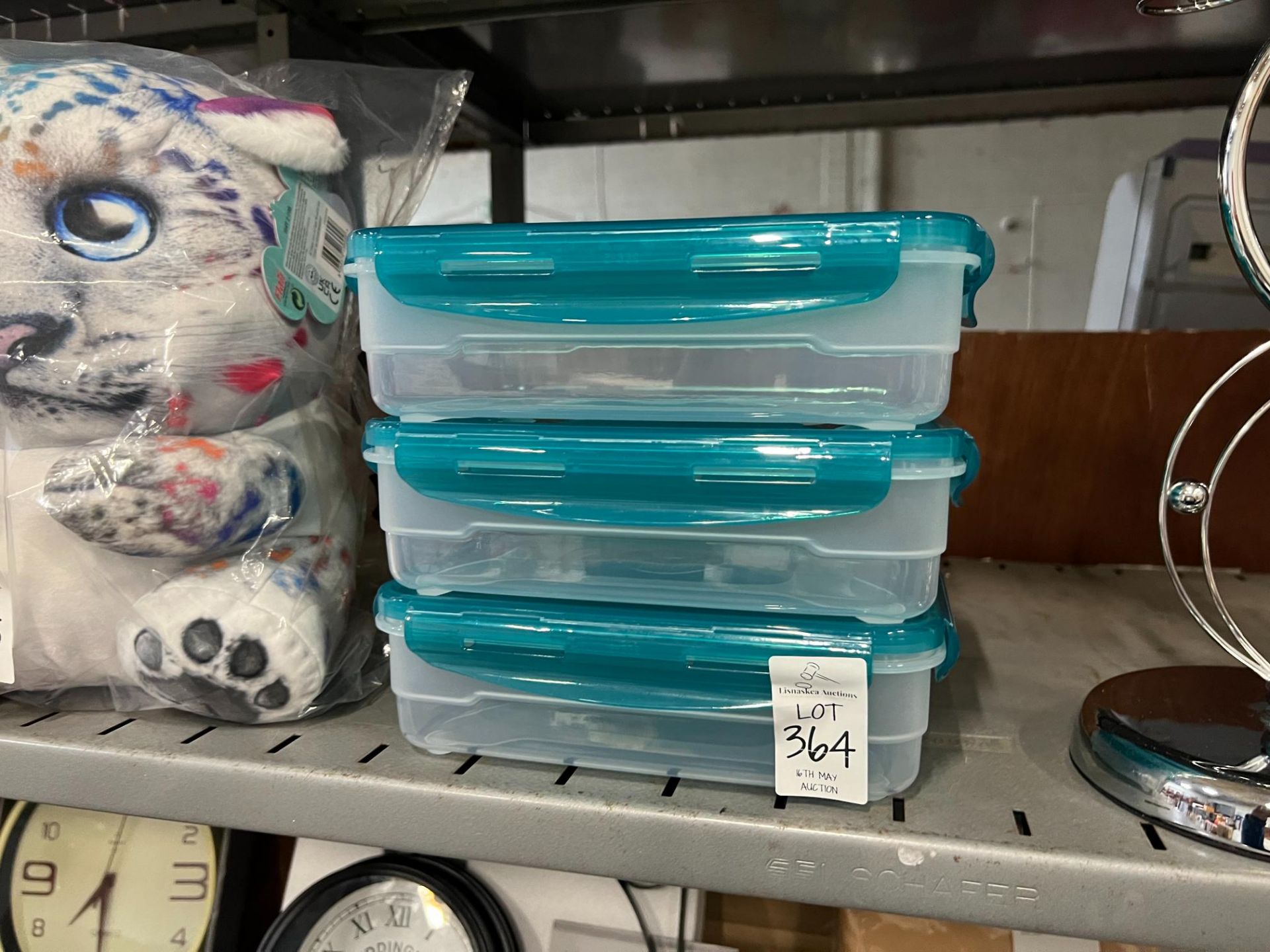 3X CLIP-TOP FOOD STORAGE CONTAINERS