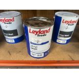 4.75L OF LEYLAND TRADE VINYL MATT MEDIUM BASE PAINT